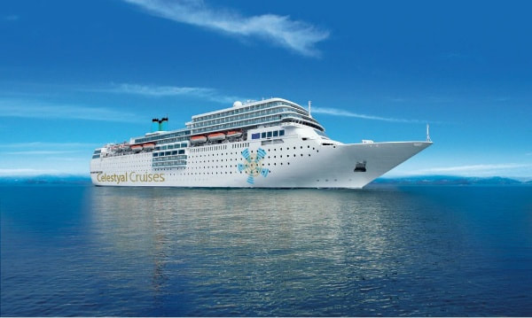 A Celestyal Cruises cruise ship