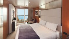 A cabin on a cruise ship