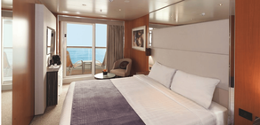A cabin on a cruise ship